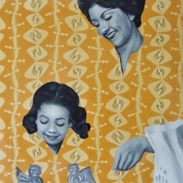 79. Luise with Daughter 60x40cm